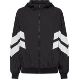 Urban Classics - Crinkle Batwing Jas - Zwart - Gekreukt Nylon