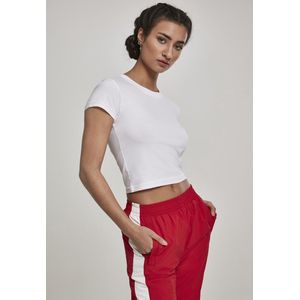 URBAN CLASSICS T-Shirt Urban Classics Damen Ladies Stretch Jersey Cropped Tee (1-tlg)
