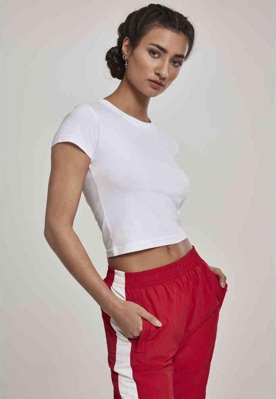 Urban Classics - T-shirt Crop top - Wit