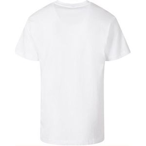 Build Your Brand - Hoogwaardig Jersey - T-shirt - Wit - Klassieke Pasvorm