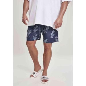 Urban Classics Zwemshorts -XS- Floral Bloemen Blauw