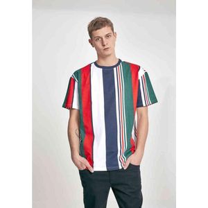 Urban Classics - AOP Stripe Tee - T-shirt - Oversized