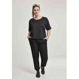 Urban Classics - Lace Jersey Dames joggingbroek - Zwart