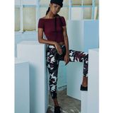Urban Classics - High Waist Camo Cargobroek Rood