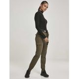 Urban Classics - High Waist Cargobroek   Groen
