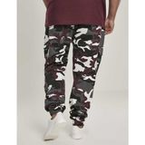 Urban Classics - Camo 2.0 Cargobroek Zwart/Bordeaux rood