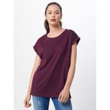 Urban Classics - Extended Shoulder Tee - T-shirt - Wijnrood - 100% Katoen