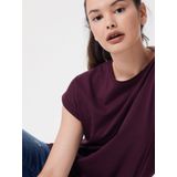Urban Classics - Extended Shoulder Tee - T-shirt - Wijnrood - 100% Katoen