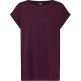 Urban Classics - Extended Shoulder Tee - T-shirt - Wijnrood - 100% Katoen