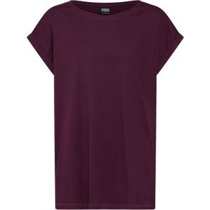 Urban Classics - Extended Shoulder Tee - T-shirt - Wijnrood - 100% Katoen