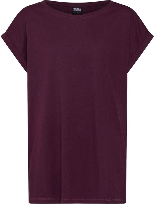 Urban Classics - Extended Shoulder Tee - T-shirt - Wijnrood - 100% Katoen