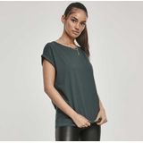 Urban Classics - Extended Shoulder Dames T-shirt Groen