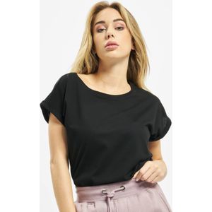 Urban Classics - Organic Extended Shoulder Dames T-shirt - Zwart