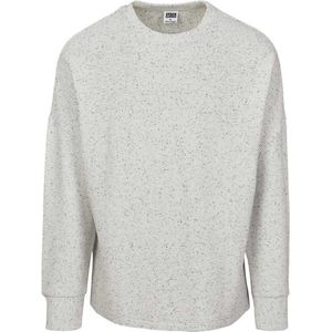 Urban Classics - Cut On Sleeve Naps Interlock Crewneck sweater/trui - Grijs