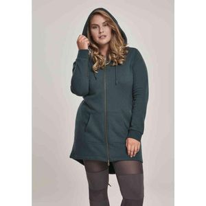 Urban Classics Sweat Parka Vest met capuchon Groen