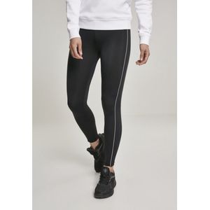 Urban Classics - High Waist Reflective Sportlegging - Zwart