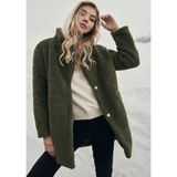 Urban Classics Winterjas Oversized Sherpa Groen