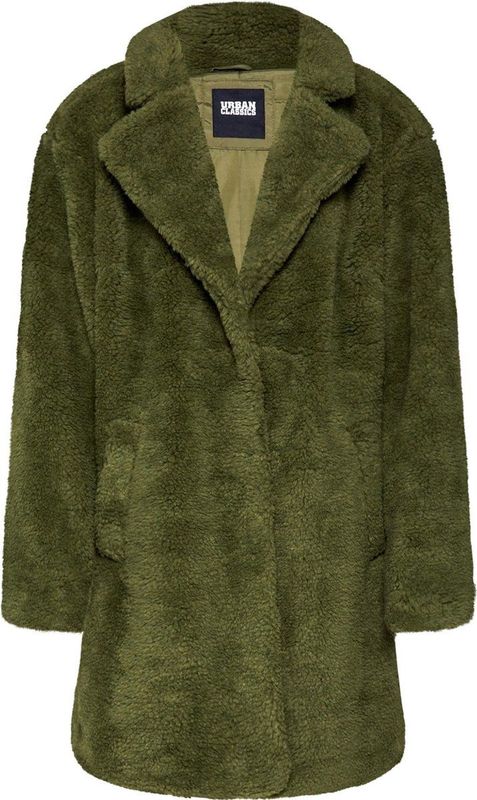 Urban Classics Winterjas Oversized Sherpa Groen