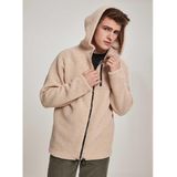 Urban Classics - Hoodie Met Rits - Parka - Zwart - 100% Polyester, Sherpa