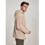 Urban Classics - Hoodie Met Rits - Parka - Zwart - 100% Polyester, Sherpa