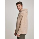 Urban Classics - Hoodie Met Rits - Parka - Zwart - 100% Polyester, Sherpa