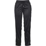 Urban Classics - Dames Button Up Trackbroek - Zwart/Wit - Casual Materiaal