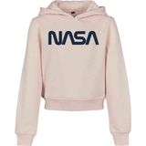 Mister Tee - NASA Cropped Hoody - Capuchontrui - Roze - Kangoeroezak
