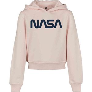 Mister Tee - NASA Cropped Hoody - Capuchontrui - Roze - Kangoeroezak