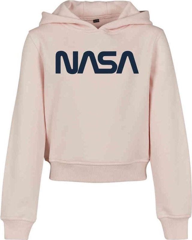 Mister Tee - NASA Cropped Hoody - Capuchontrui - Roze - Kangoeroezak