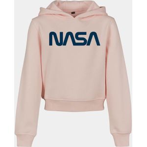 Urban Classics NASA - NASA Cropped Kinder hoodie trui - Kids 146 152 - Roze