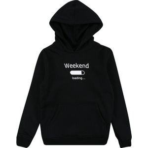 Urban Classics - Weekend Loading Kinder Hoodie - Zwart - Katoen
