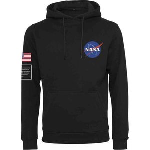 Urban Classics NASA - NASA Insignia Flag Hoodie trui - Zwart