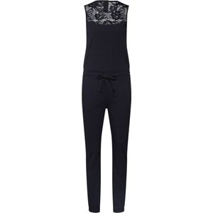 Jumpsuit - Effen - Ronde Hals - Licht Transparant - Normale Pasvorm