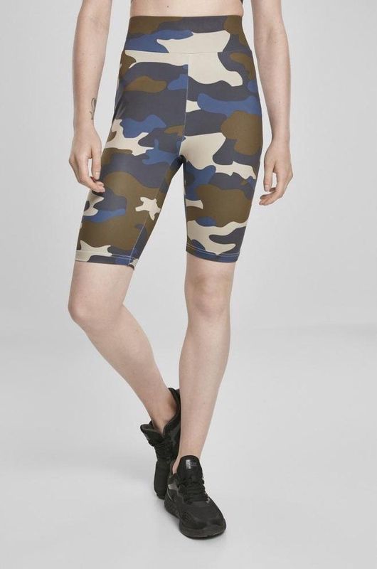 Urban Classics - Camo Tech Cycle High Waist Short - Leggings - 2 Eenheden
