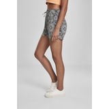 Urban Classics - Broek - Zwart/Wit - Viscose - Taille met Trekkoord, Zakken aan de Zijkant