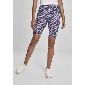 Urban Classics sportbroek ladies tie dye cycling shorts Lila