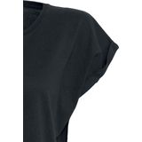 Urban Classics - Dames T-shirt - Zwart/Wit - 100% Katoen - Dubbelverpakking