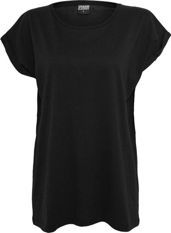 Urban Classics - Dames T-shirt - Zwart/Wit - 100% Katoen - Dubbelverpakking