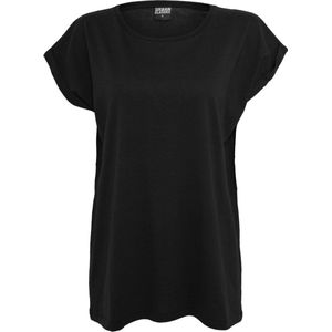 Urban Classics - Dames T-shirt - Zwart/Wit - 100% Katoen - Dubbelverpakking