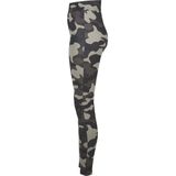Legging - Camouflage - Olijf - Stretchjersey - Hoge Taille
