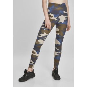 Urban Classics leggings dames hoge taille legging camo tech, broek classic, camouflage zomerolijf