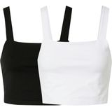 Urban Classics - Cropped Top - Strapless Top - Zwart - 2 Eenheden