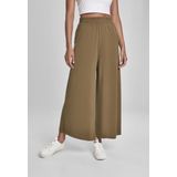 Broek - Effen - High Waist - Wide Leg - Zachte Stof - 7/8 Lengte