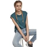 Urban Classics - Basic Shaped Dames T-shirt Blauw