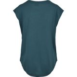 Urban Classics - Basic Shaped Dames T-shirt Blauw