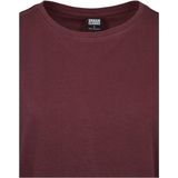 Urban Classics - Basic Shaped Dames T-shirt - Rood