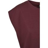 Urban Classics - Basic Shaped Dames T-shirt - Rood