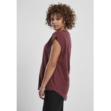 Urban Classics - Basic Shaped Dames T-shirt - Rood