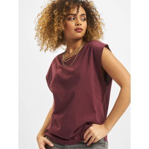 Urban Classics - Basic Shaped Dames T-shirt Rood