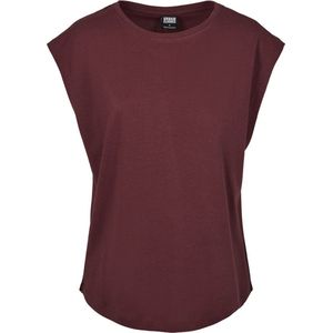 Urban Classics - Basic Shaped Dames T-shirt Rood